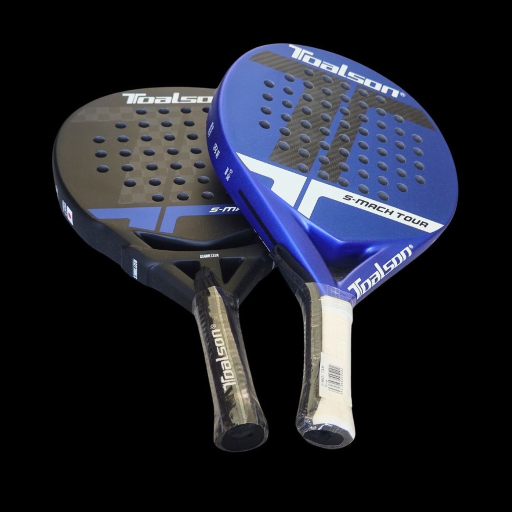 Padelschläger Toalson S-Mach Tour Allround Padel Schläger blau + Pro Turnier Padel Schläger schwarz.jpg