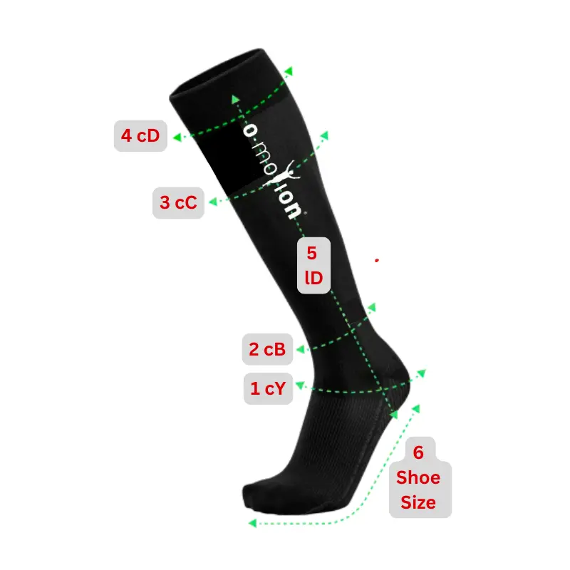 O-Motion Pro Kompresionsstrüpfe - O-morion Pro Copression Socks.webp
