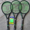 Turnier-Tennisschläger Toalson S-Mach Pro 97 295 besaitet mit Tennissaite Toalson Laser 1,25mm grün monofil - Tournament Tennis String Polyester green.jpg