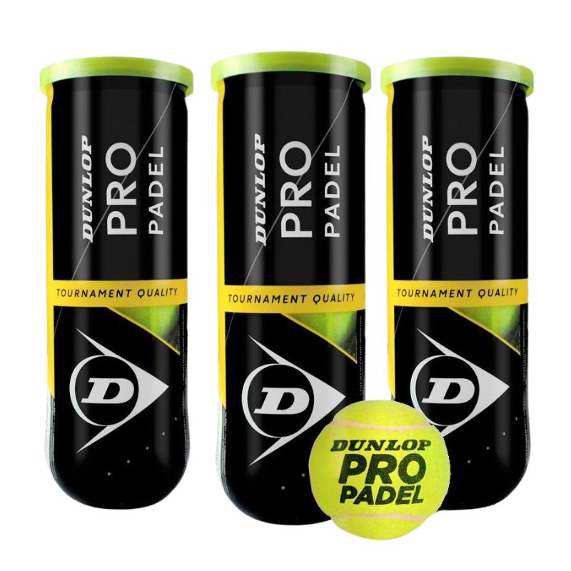 Dunlop Pro Padelbälle 3er Dose - Padel Tennis.jpg