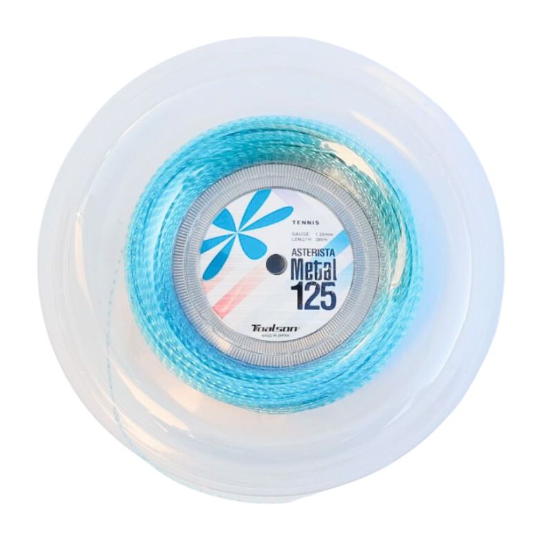 Tennis String Asterista Metal 1,25-1,30mm - 200m String Reel (skyblue, 125)