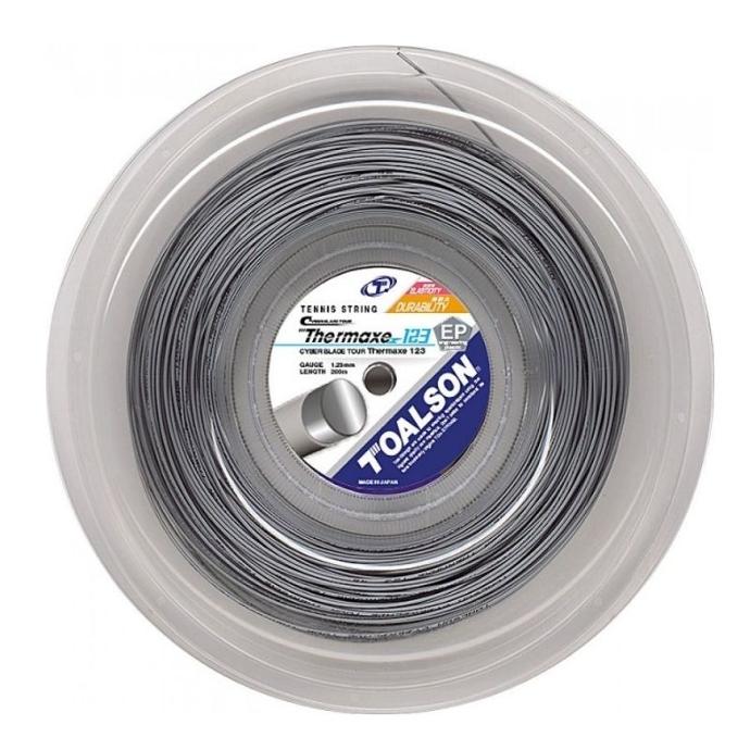 Tennissaite Cyber Blade Tour Thermaxe 1,23-1,27mm - 200m Saitenrolle (grau, 123)