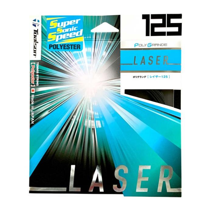 Tennissaite Laser 1,25-1,30mm - 12,2m Saitenset (schwarz, 125)