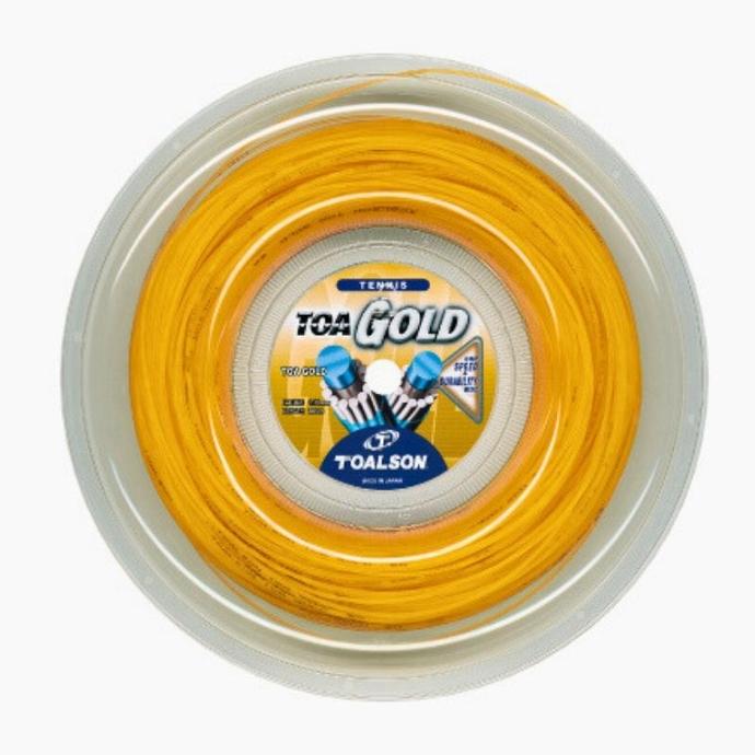 Tennis String TOA Gold 1,30-1,35mm - 200m String Reel (130)
