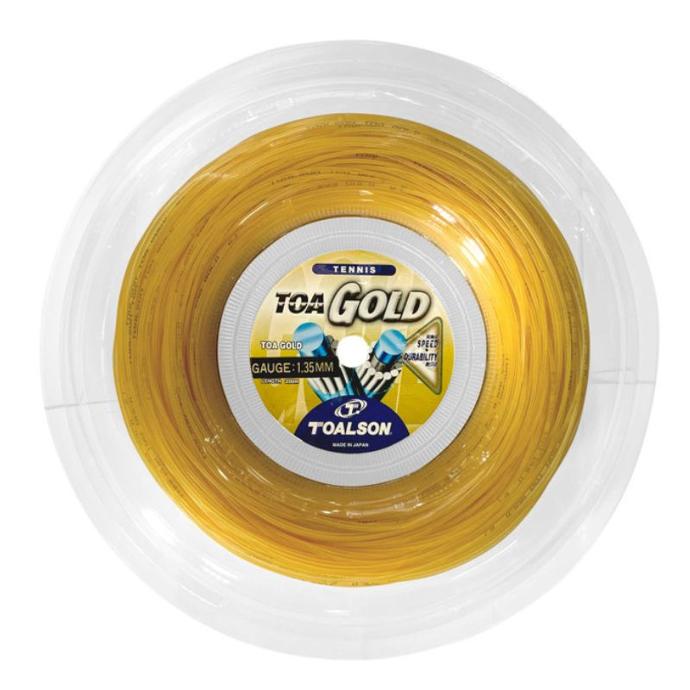 Tennissaite TOA Gold 1,30-1,35mm - 200m Saitenrolle