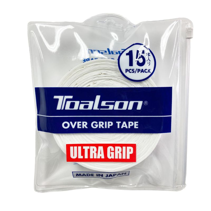 Griffbänder Ultra Grip Zipper 15er Pack Overgrips (weiß)