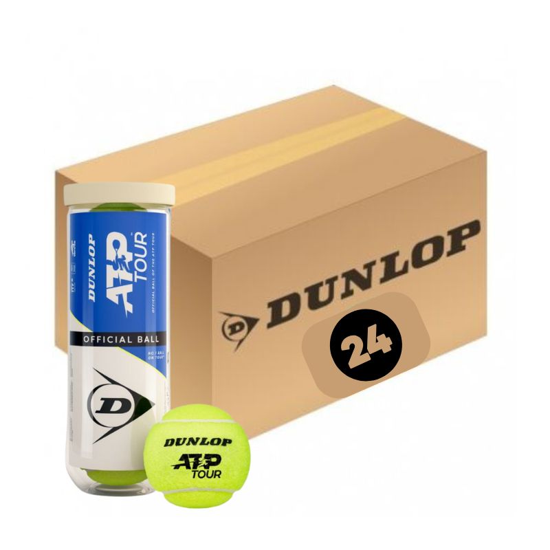 Tennisbälle Dunlop ATP Official Ball 24x 3er Dose im Karton