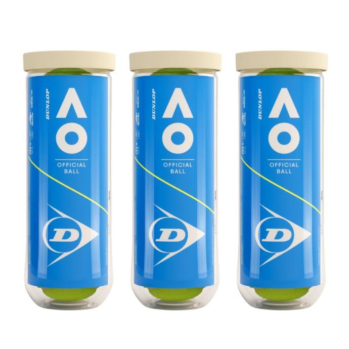 Tennis Balls Dunlop Australian Open 3x 3 pcs can