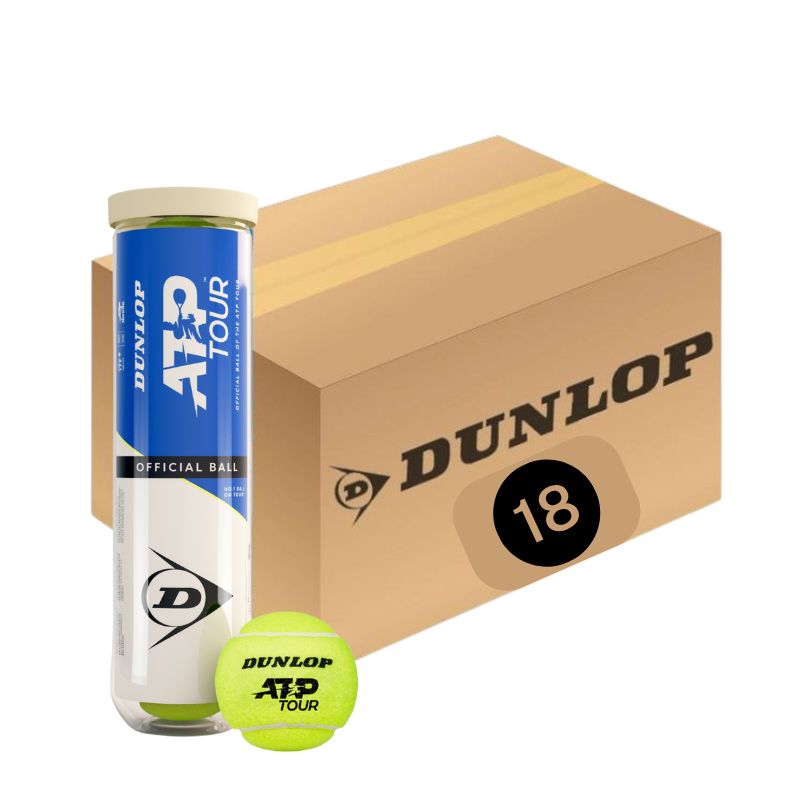 Tennisbälle Dunlop ATP Official Ball 18x 4er Dose im Karton