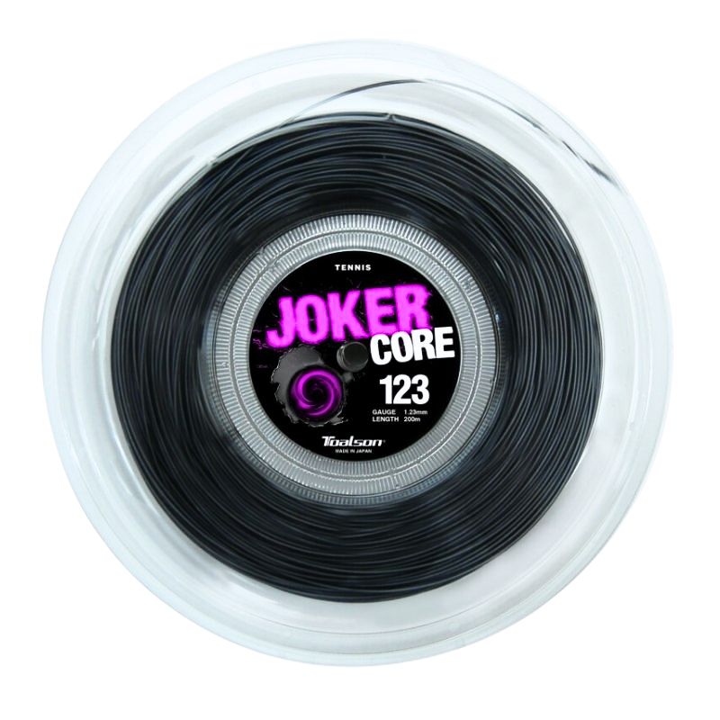 Tennissaite Joker Core 1,23-1,28mm - 200m Saitenrolle (schwarz, 123)