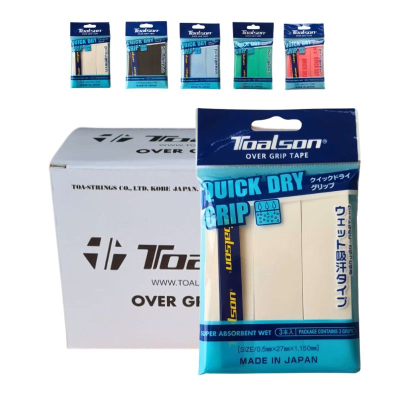 Griffbänder Quick Dry Grip Box 30er Pack Overgrips (weiß)