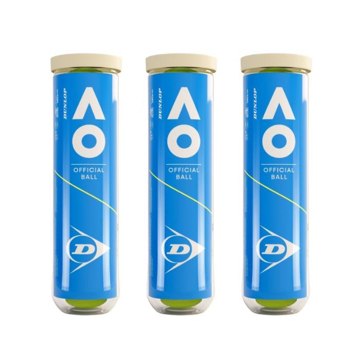 Tennis Balls Dunlop Australian Open 3x 4 pcs can
