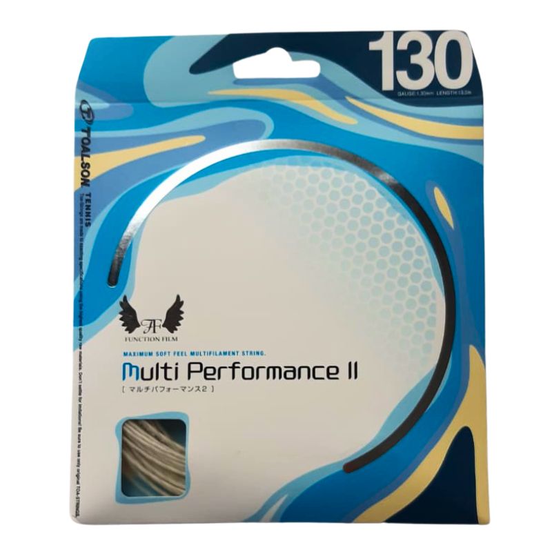 Tennissaite Multi Performance 1,25-1,30mm - 12,2m Saitenset (weiß, 125)