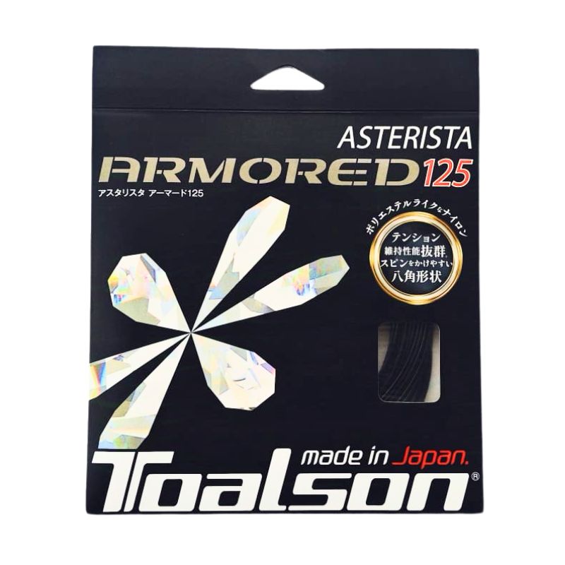 Tennis String Asterista Armored 1,25mm-1,30mm - 12,2m String Set (white, 125)