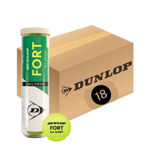 Tennisbälle Dunlop Fort All Court 18x 4er Dose im Karton